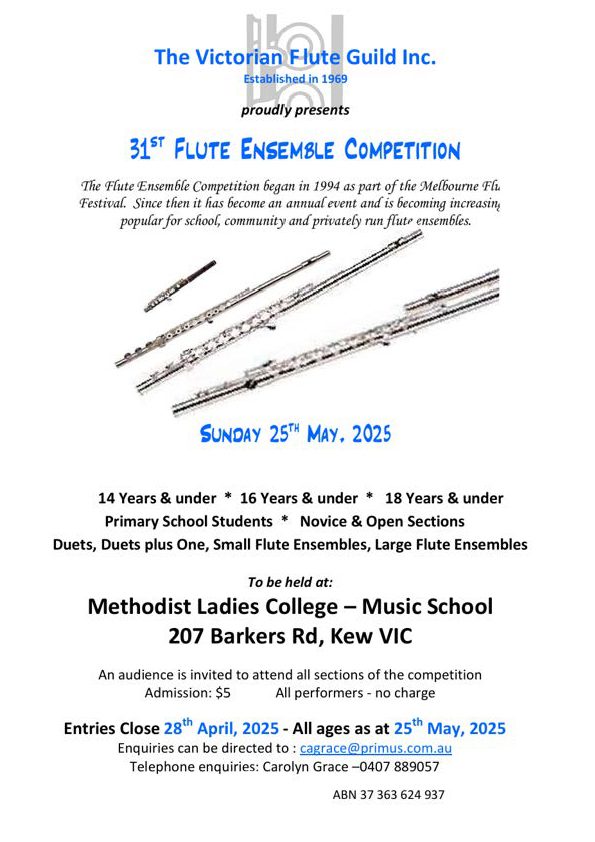 31st Flute Ensemble Competition