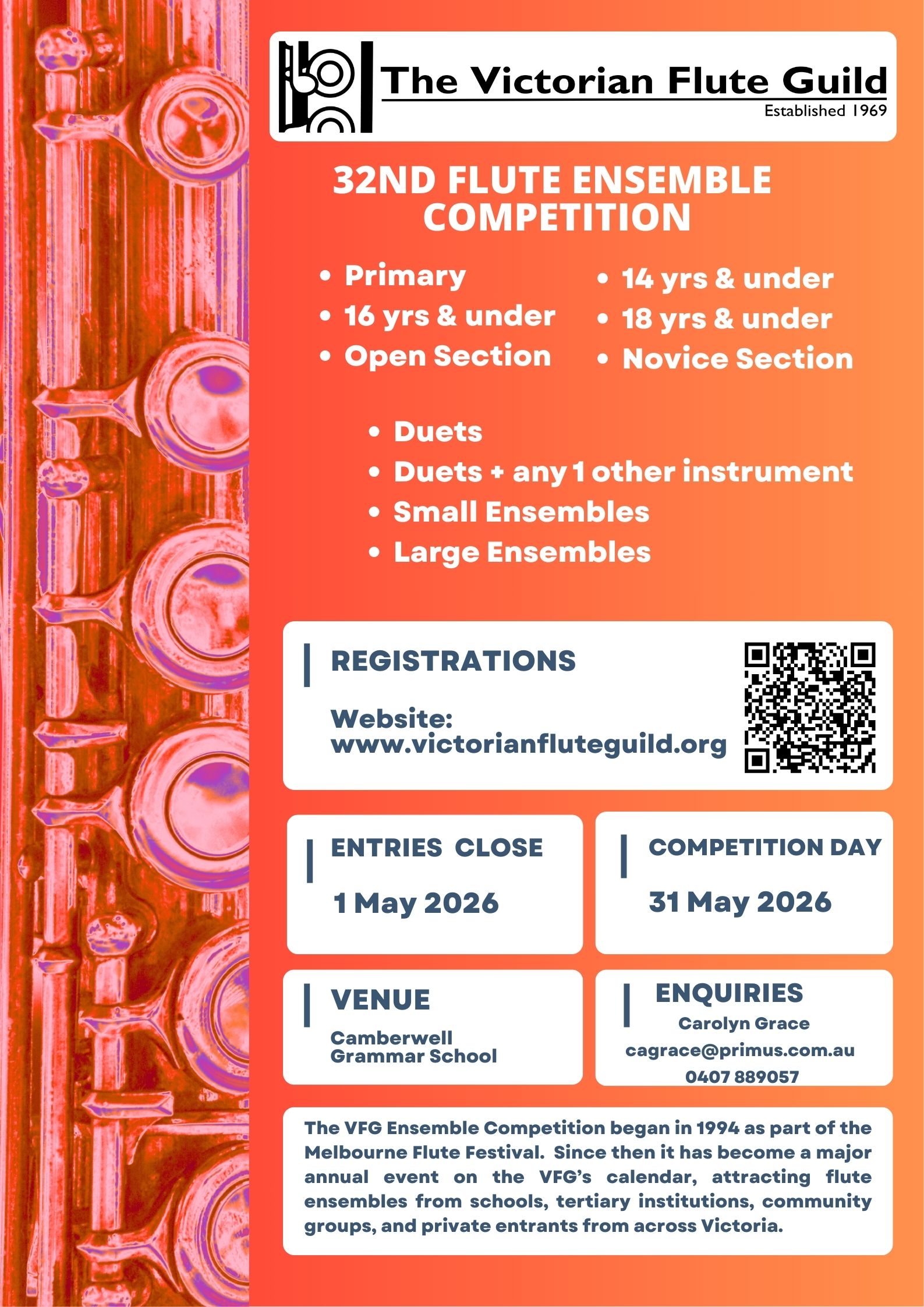 VFG 2026 Flute Ensemble Competition